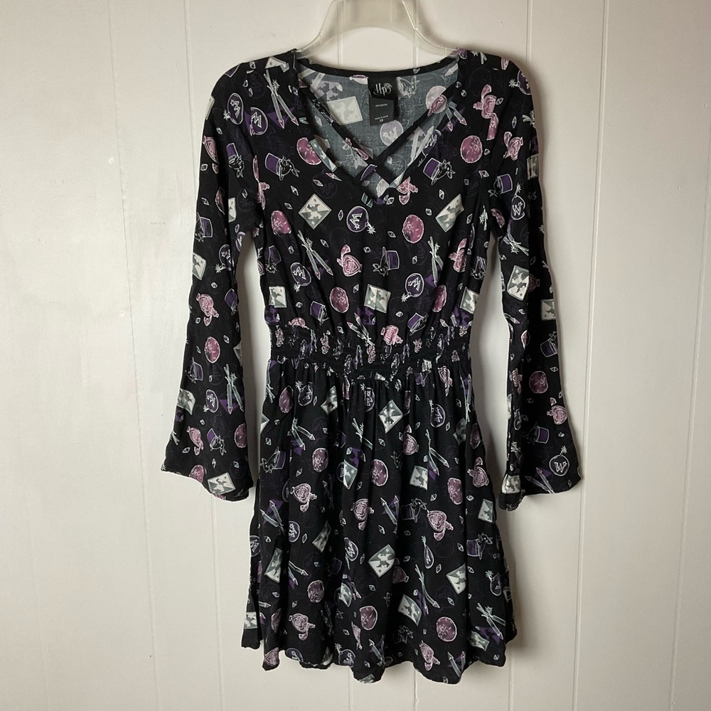 Harry Potter Womens Long Sleeve Dress Black With Love Potion Size XS